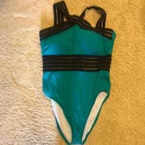 Swimsuit with mesh middle and top